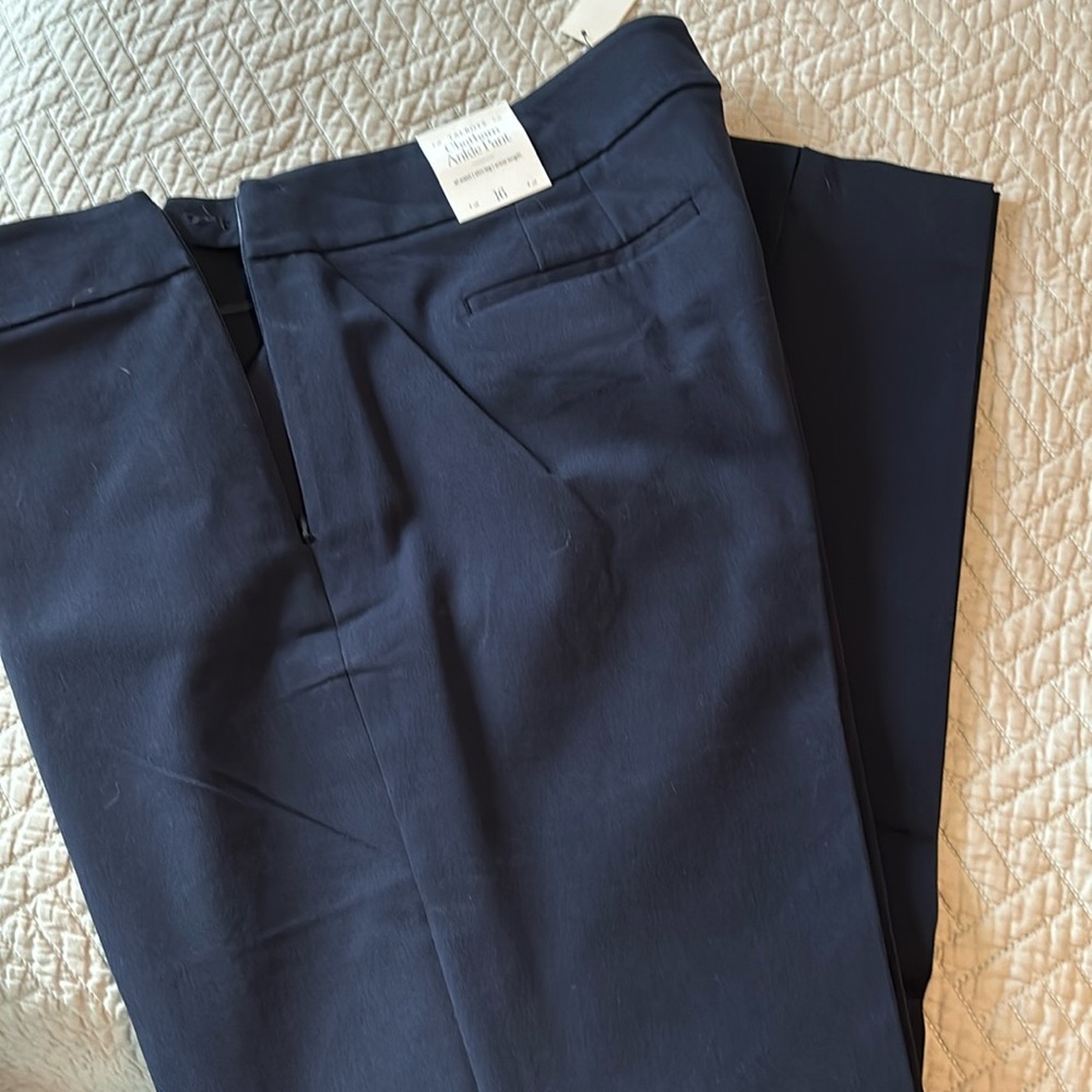 Navy Talbot Chatham Ankle Pants